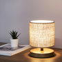 Opviq AYD-3265 Lámpara de Mesa de Cuerpo de Tela Color Mimbre